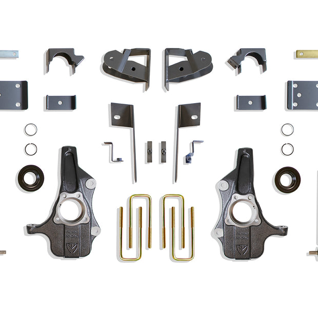 2019-2025 SILVERADO/SIERRA 1500 2WD/4WD 3"/5" LOWERING KIT (SPINDLES/STRUTS)