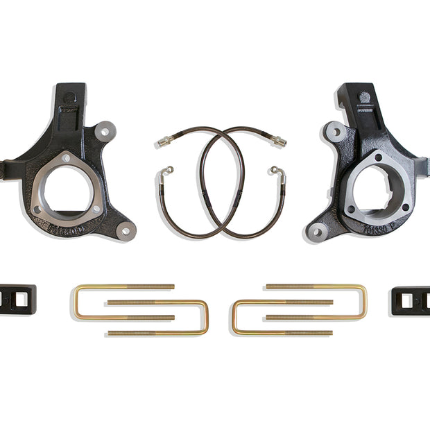 2007-2016 SILVERADO/SIERRA 1500 2WD 3" LIFT KIT (FOX SHOCKS) (CAST STEEL ARMS)