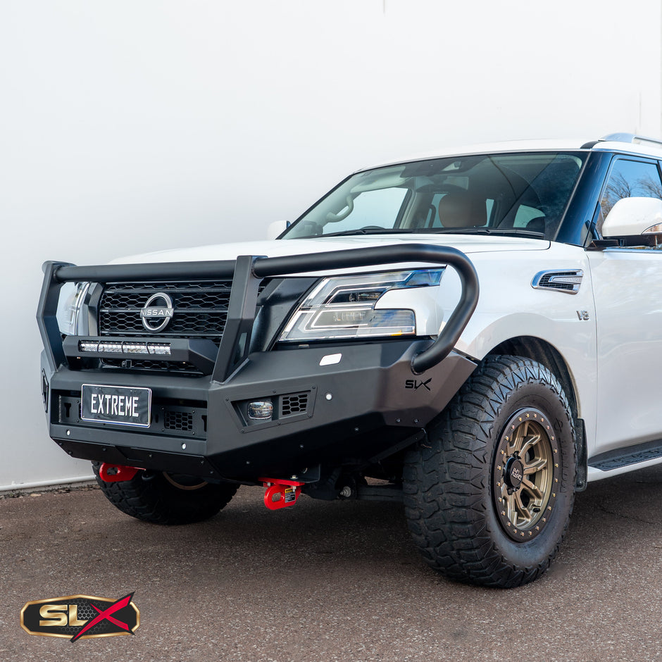 Extreme Series Bullbar X-1 Nissan Y62 Patrol S5 GEN-X Triple Loop Bullbar