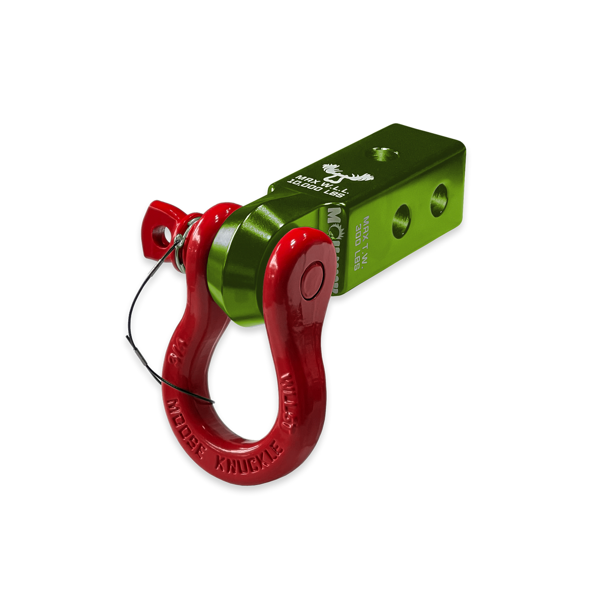 B'oh 3/4 Pin Shackle & 2.0 Receiver (Bean Green and Flame Red Combo)