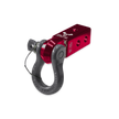 B'oh 3/4 Pin Shackle & 2.0 Receiver (Red Rum and Gun Gray Combo)