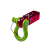 B'oh 3/4 Pin Shackle & 2.0 Receiver (Red Rum and Sublime Green Combo)