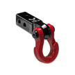 Mohawk Jowl Combo in Black Lung and Flame Red (Left Angle)