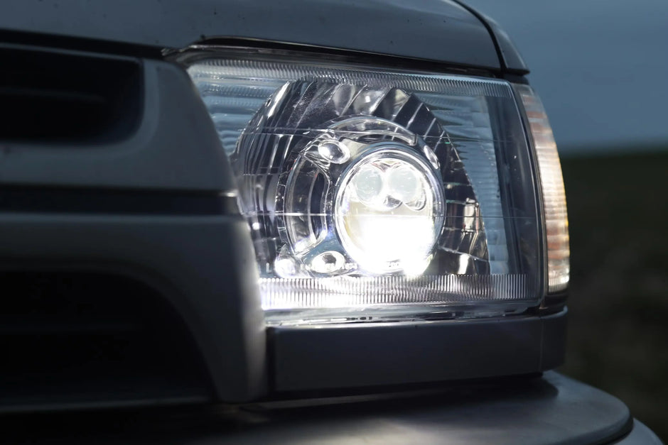 (2pcs/Set)3 Inch 110W 6000K Bi-LED Projector Headlight Dual Laser Beam S8 Series Non-Destructive & Retrofit Compatible Upgrade Kit-S8 Dual Beam