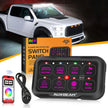 AR-800 Multifunction RGB Switch Panel with Bluetooth Controlled & 47 Inch Extension Cable(Optional) for FORD F150 F250 F350