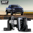 (2pcs/set) 45W DOT Approved LED Fog Lights with DRL for 2016-2018 Chevy Silverado 1500 (Black)