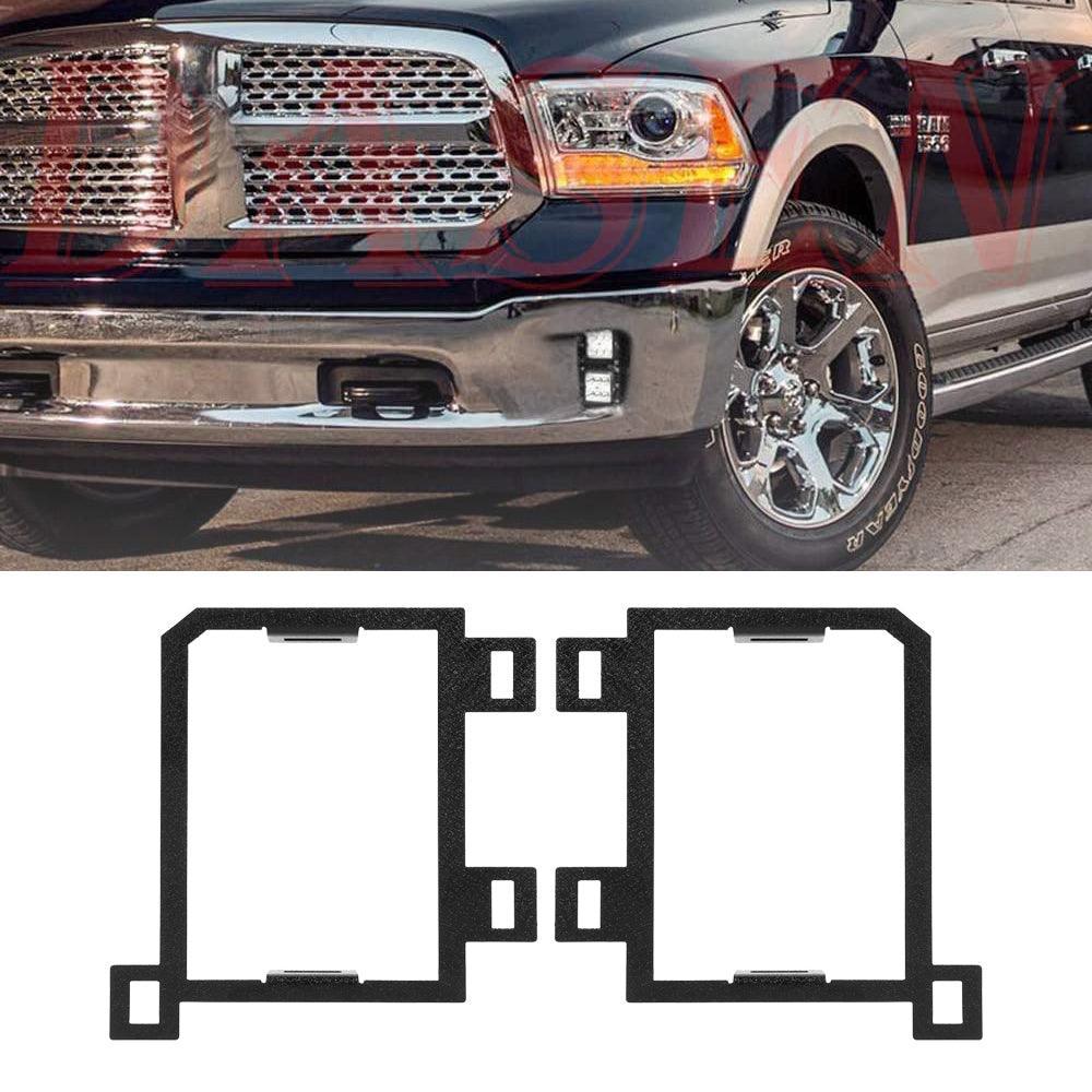 FOG LAMP MOUNTING BRACKETS FOR DODGE RAM 1500 2013 2014 2015 2016 2017 2018