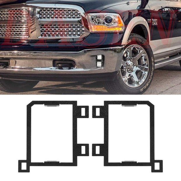 FOG LAMP MOUNTING BRACKETS FOR DODGE RAM 1500 2013 2014 2015 2016 2017 2018