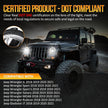 (2PCS/SET) 9 INCH 120W DOT APPROVED LED HEADLIGHTS WITH HALO RING DRL & HIGH LOW BEAM FOR 2018-2021 JEEP JL JLU GLADIATOR JT