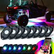 RGB LED Rock Light Set with Bluetooth Controller