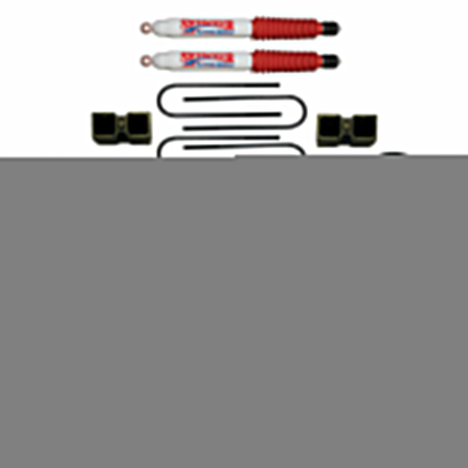 Suspension Lift Kit w/Shock Nitro Shocks 3.5-4 Inch Lift 13-19 Ram 3500 Incl. Front Coil Springs Rear Block And U-Bolts Skyjacker