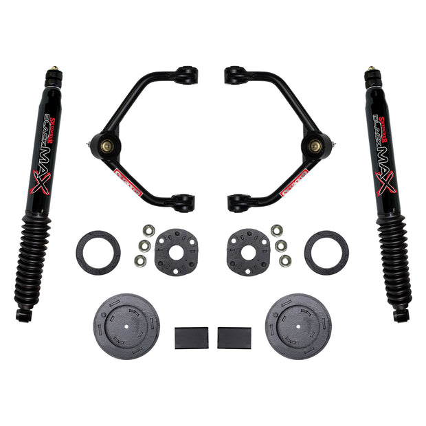 3 Inch Suspension Lift Kit With Front Strut Spacers Front Upper A-arms Rear Coil Spring Spacers Rear Bump Stop Spacers And Rear Black Max Shocks 2019-2021 Ram 1500 Skyjacker