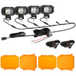 R4 Series | 4 Inch 60W Flood Beam LED Pods Light White Driving Light