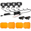 R4 Series | 4 Inch 60W Corrugated Lens 120° Wide Beam LED Pods Lights