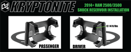 Kryptonite Death Grip Front Shock Reservoir Mount Kit for 2014-2026 RAM 2500/3500