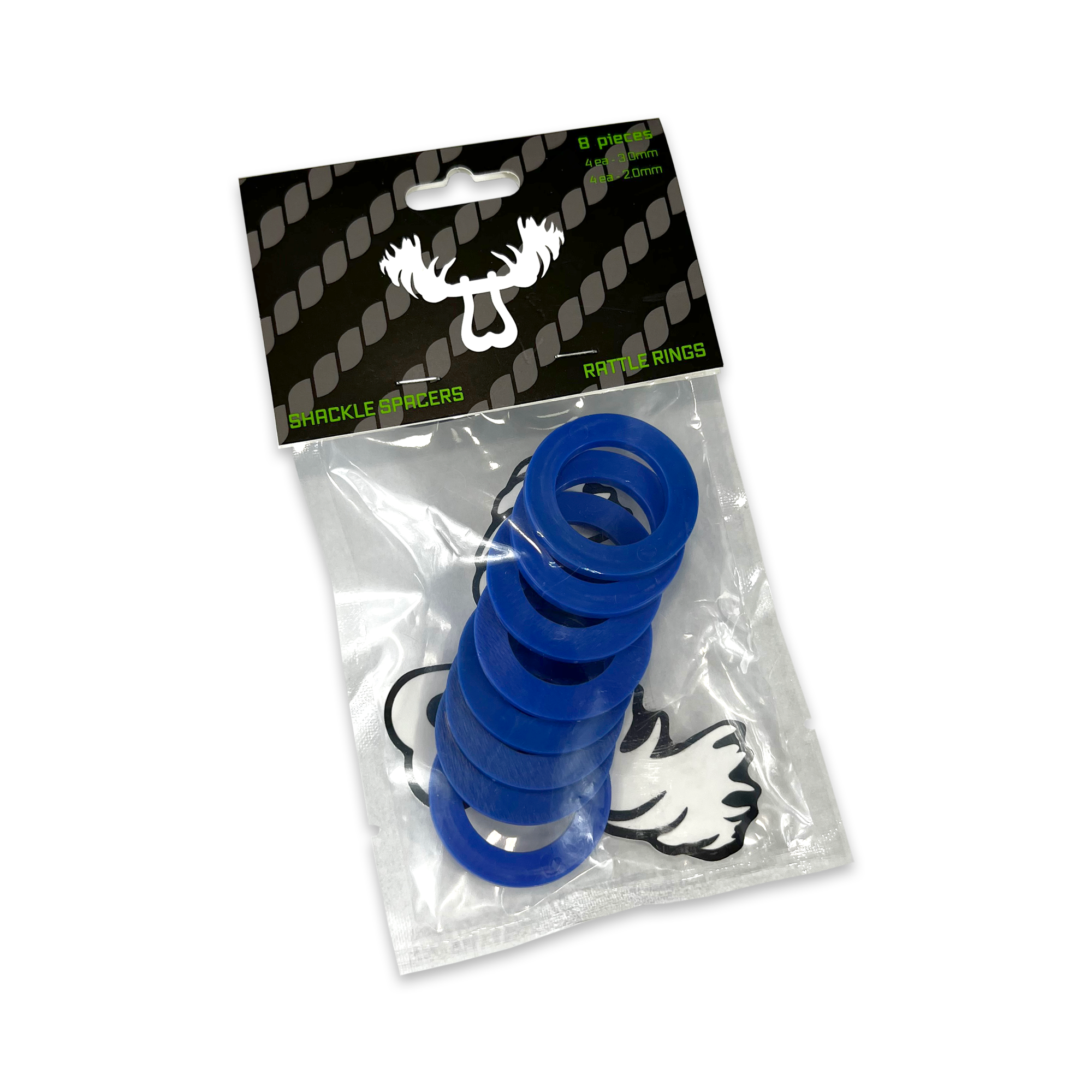 Moose Knuckle Offroad | Recovery Shackle Washer Isolator Spacers | Blue Balls Tacoma Bumper Rattle Rings