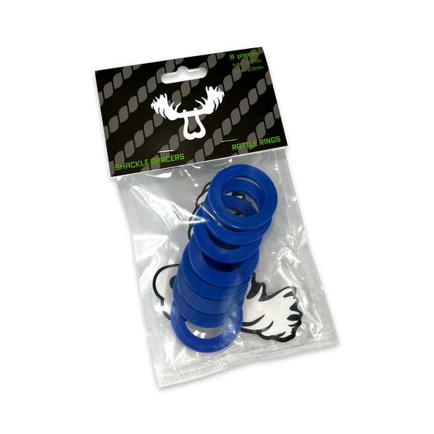 Moose Knuckle Offroad | Recovery Shackle Washer Isolator Spacers | Blue Balls Tacoma Bumper Rattle Rings