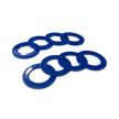 Blue Shackle Washers 3mm and 2mm Thick Isolators for Overland Recovery | Moose Knuckle Offroad rattle ring