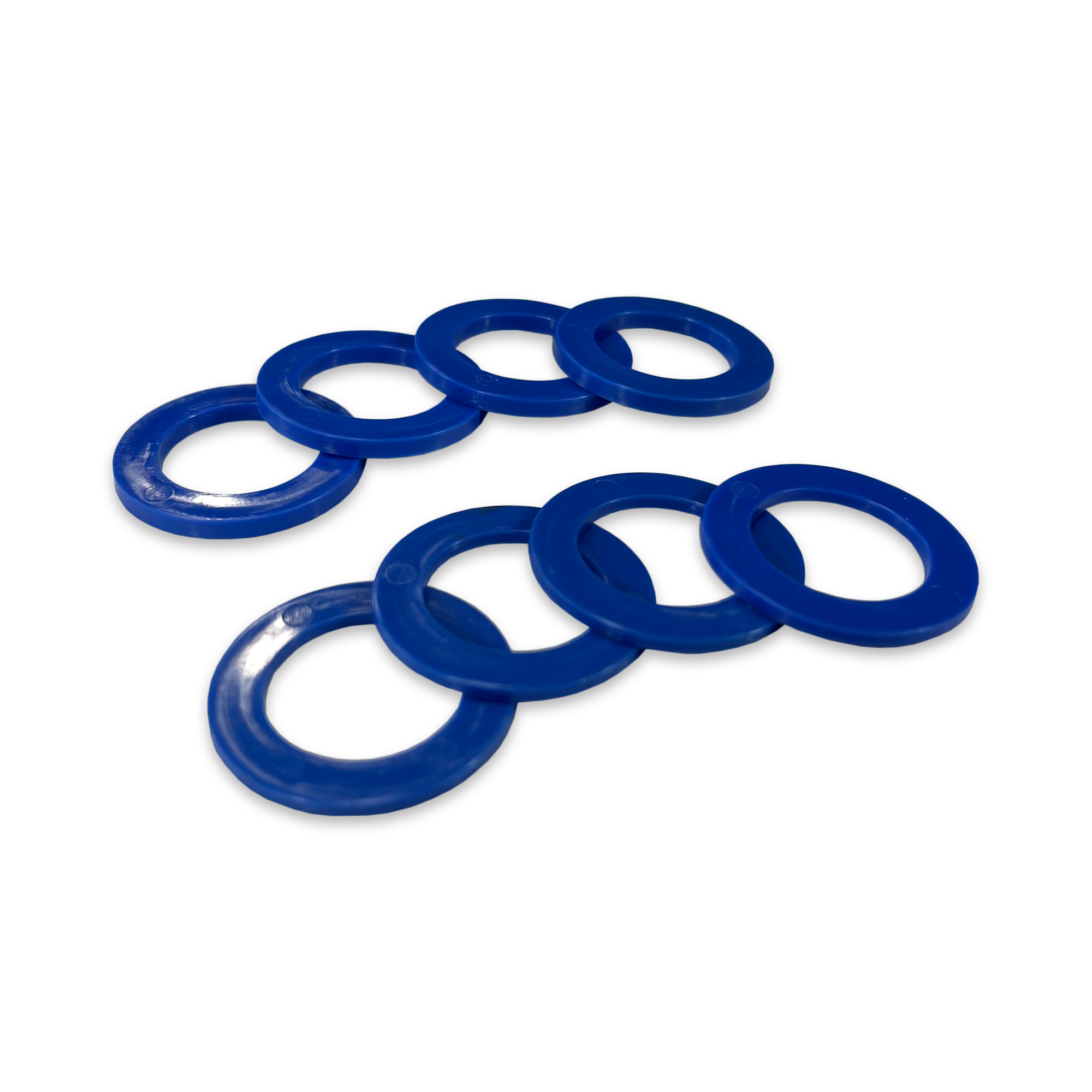 Blue Shackle Washers 3mm and 2mm Thick Isolators for Overland Recovery | Moose Knuckle Offroad rattle ring