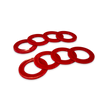 Red Shackle Washers 3mm and 2mm Thick Isolators for Overland Recovery | Moose Knuckle Offroad Rattle Rings