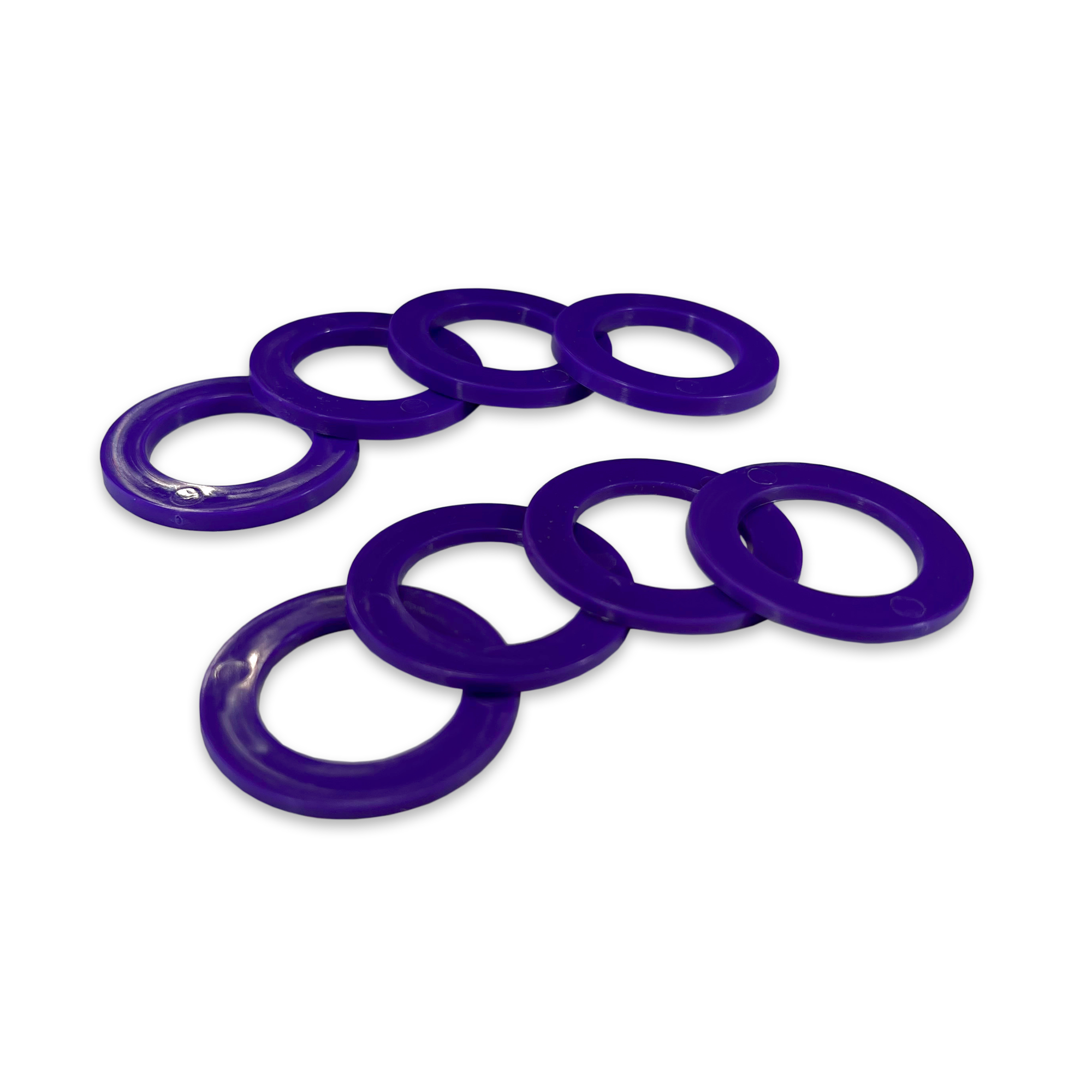 Purple Shackle Washers 3mm and 2mm Thick Isolators for Overland Recovery | Moose Knuckle Offroad rattle ring