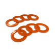 Orange Shackle Washers 3mm and 2mm Thick Isolators for Overland Recovery | Moose Knuckle Offroad Rattle Rings