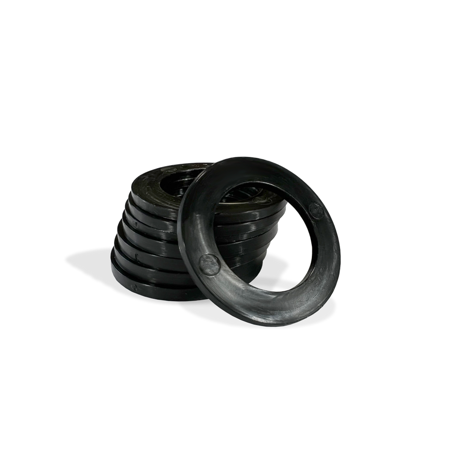 Moose Knuckle Offroad Recovery Gear | Black Shackle Isolators for Customer Bumpers and Towing | Anti Rattle Rings