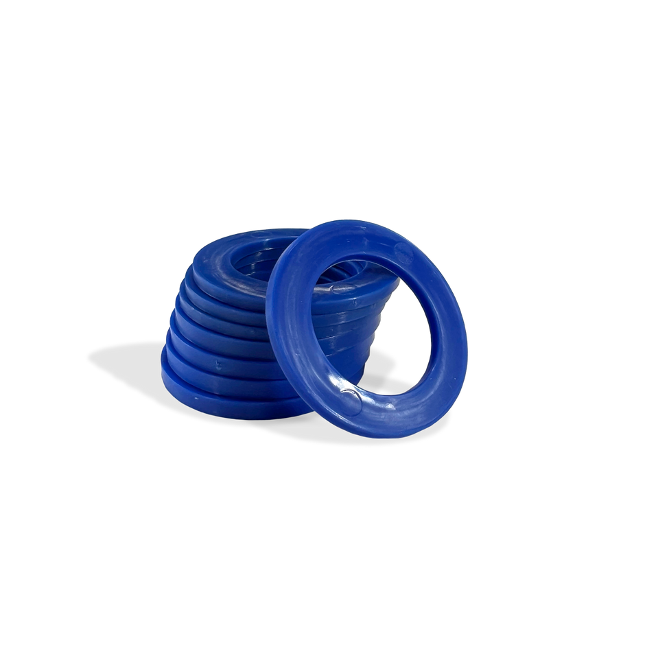 Moose Knuckle Offroad Recovery Gear | Blue Shackle Isolators for Customer Bumpers and Towing | Anti rattle ring