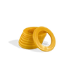 Moose Knuckle Offroad Recovery Gear | Yellow Shackle Isolators for Customer Bumpers and Towing | Anti Rattle Rings