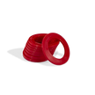 Moose Knuckle Offroad Recovery Gear | Red Shackle Isolators for Customer Bumpers and Towing | Anti Rattle Rings
