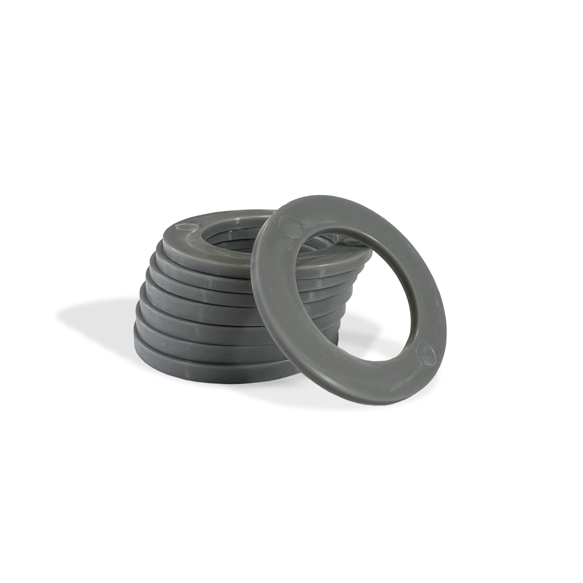 Moose Knuckle Offroad Recovery Gear | Gray Shackle Isolators for Customer Bumpers and Towing | Grey Anti Rattle Rings