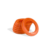Moose Knuckle Offroad Recovery Gear | Orange Shackle Isolators for Customer Bumpers and Towing | Anti Rattle Rings