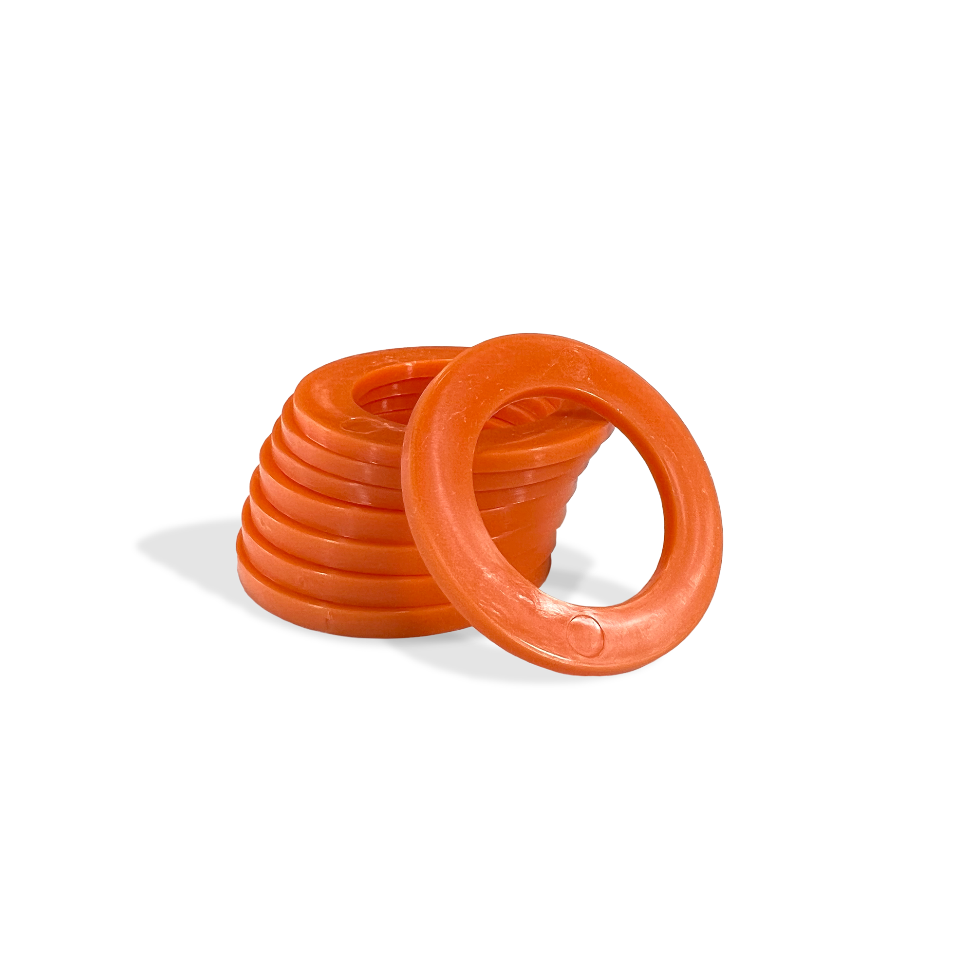 Moose Knuckle Offroad Recovery Gear | Orange Shackle Isolators for Customer Bumpers and Towing | Anti Rattle Rings
