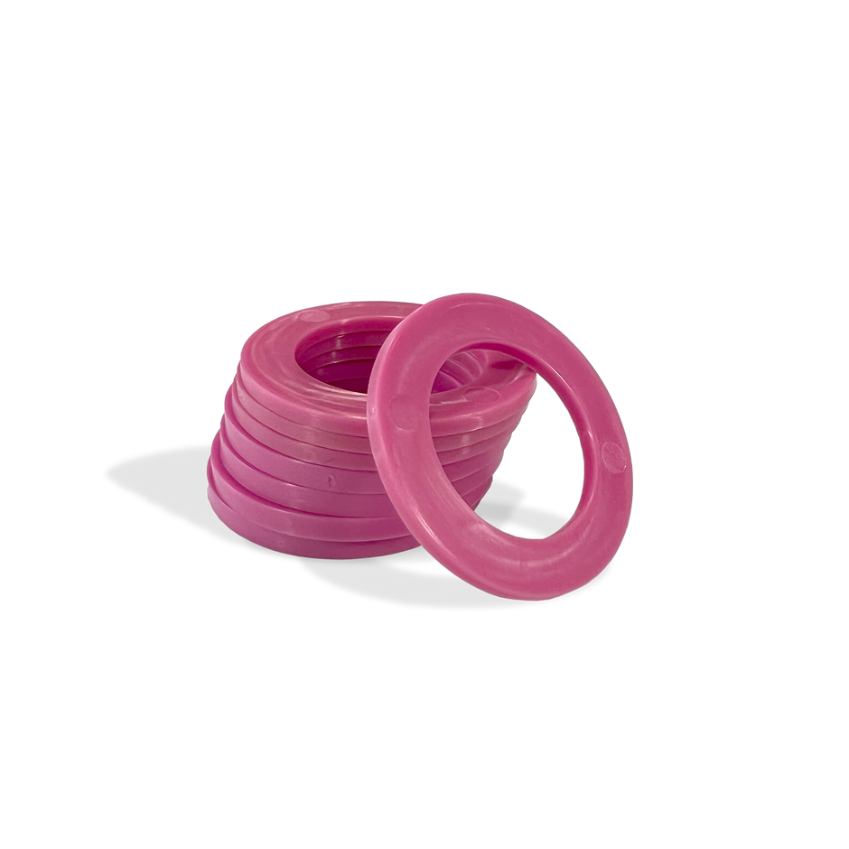 Moose Knuckle Offroad Recovery Gear | Pink Shackle Isolators for Customer Bumpers and Towing | Anti Rattle Rings