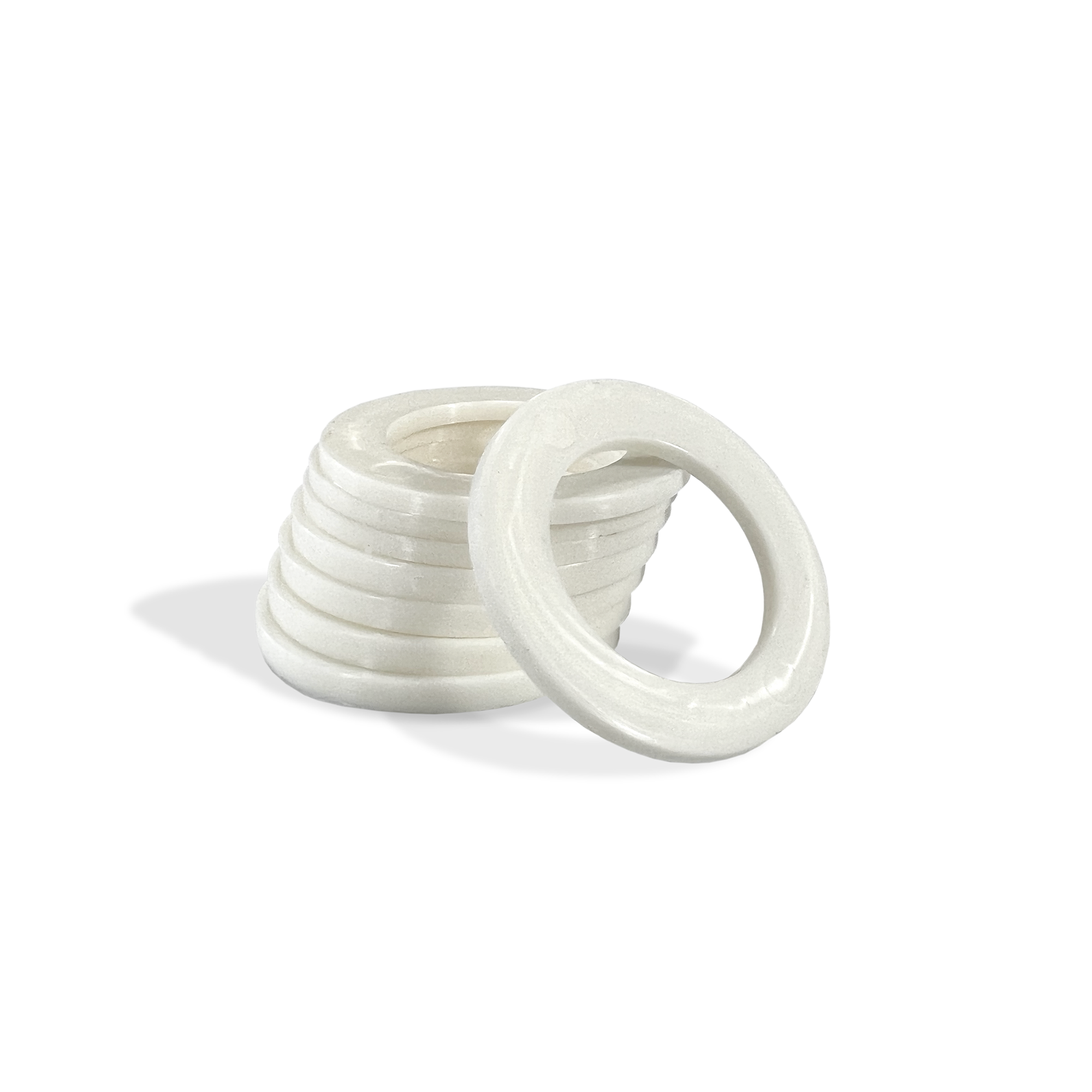 Moose Knuckle Offroad Recovery Gear | White Shackle Isolators for Customer Bumpers and Towing | Anti Rattle Rings