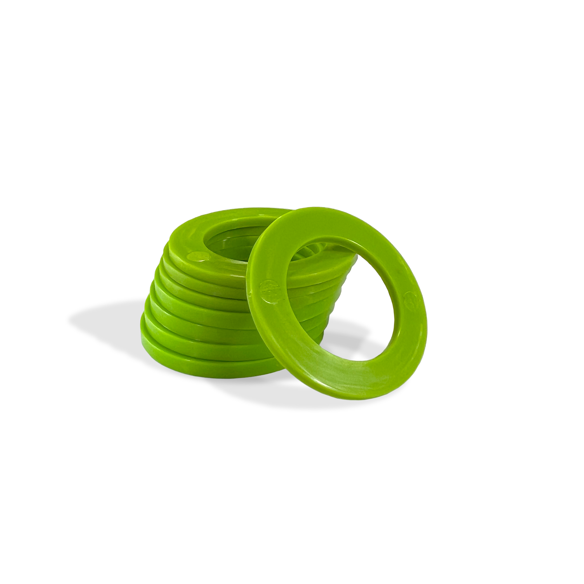 Moose Knuckle Offroad Recovery Gear | Green Shackle Isolators for Customer Bumpers and Towing | Anti Rattle Rings