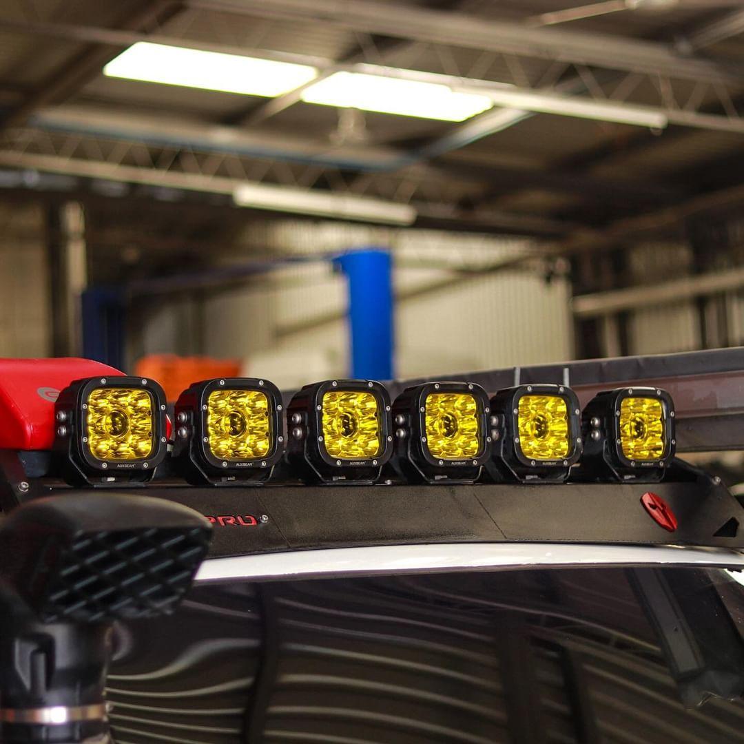 5 Inch 110W White/Amber Spot Light LED Driving Lights for Dodge Ram 1500/2500/3500