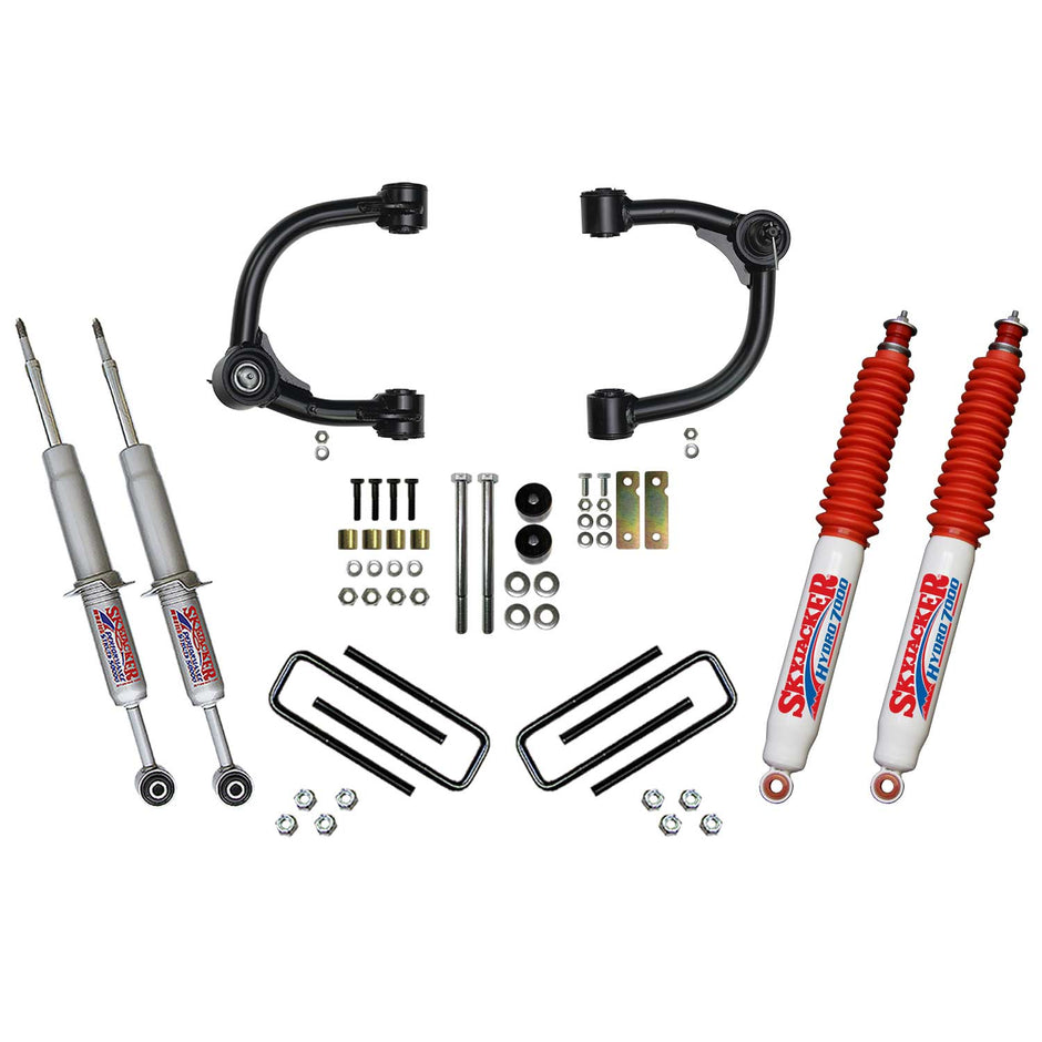 3 Inch Upper Control Arm Suspension Lift System with Front Struts Rear Leaf Springs and Hydro Shocks 16-22 Toyota Tacoma Skyjacker - Image 2