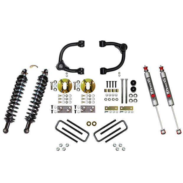 3 Inch Front Coilover Suspension Lift System with Front Upper Control Arms Rear Leaf Springs and Rear M95 Monotube Shocks 16-22 Toyota Tacoma Skyjacker - Image 2