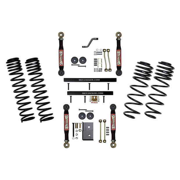 4 Inch Suspension Lift System With ADX 2.0 Remote Reservoir Shocks with Lower Flex Links 97-02 Jeep Wrangler TJ Skyjacker - Image 2