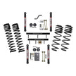 4 Inch Component Box With Dual Rate Long Travel Coil Springs with Lower Links 03-06 Jeep Wrangler TJ Skyjacker