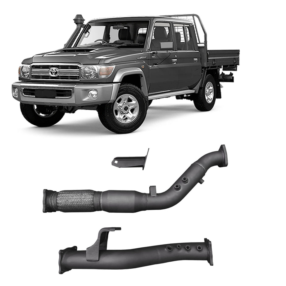 Redback Extreme Duty Exhaust DPF Adaptor Kit for Toyota Landcruiser 76 Series Wagon, 79 Series Single and Double Cab (11/2016 - on) - TLX441900-CA
