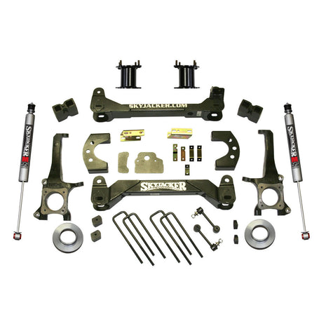 Skyjacker TU760BKM Suspension Lift Kit w/Shock Front/Rear Components Front/Rear Color: 6 Inch U Leaf Silver LiftSpring Bolt Includes: Powder 07-19 Kit
