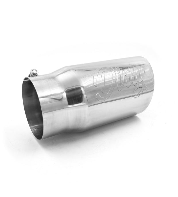 Universal 5 to 6" Dirty Stainless Exhaust Tip (DDC-EXH-A056)