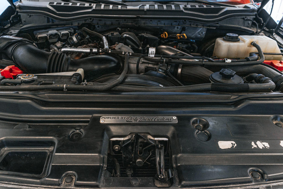 Universal Powered By Dirty Engine Placard