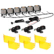 V-MAX Series | 7 Inch 228W 26100LM Combo Beam Side Shooter LED Square Pod Lights with Amber DRL&Backlight