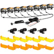 V-MAX Series | 4 Inch 72W 6960LM Spot Beam Side Shooter LED Rectangular Pod Lights with Amber DRL