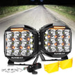 V-MAX Series Combo Beam Side Shooter LED Pod Lights with Amber DRL