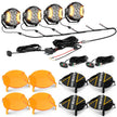 V-ULTRA Series | 5 Inch 172W LED Side Shooter White Pod Lights with Amber DRL