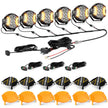V-ULTRA Series | 5 Inch 172W LED Side Shooter White Pod Lights with Amber DRL